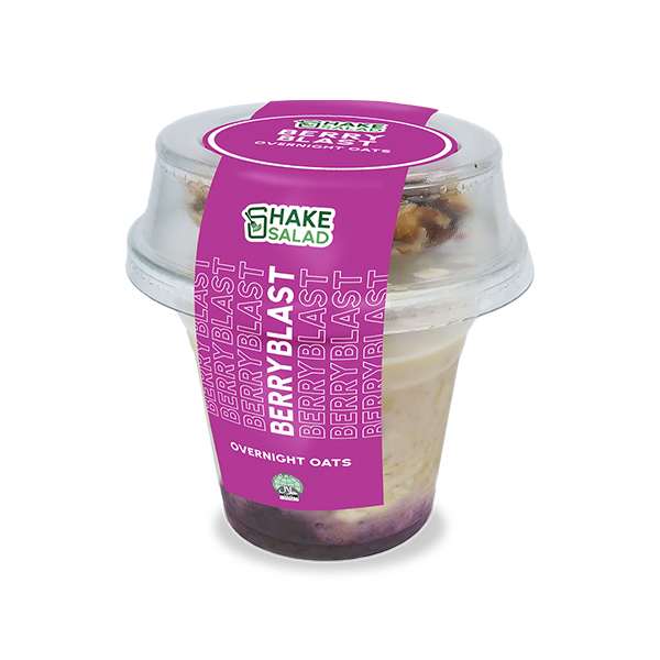 Berry Blast Overnight Oats Shake Salad