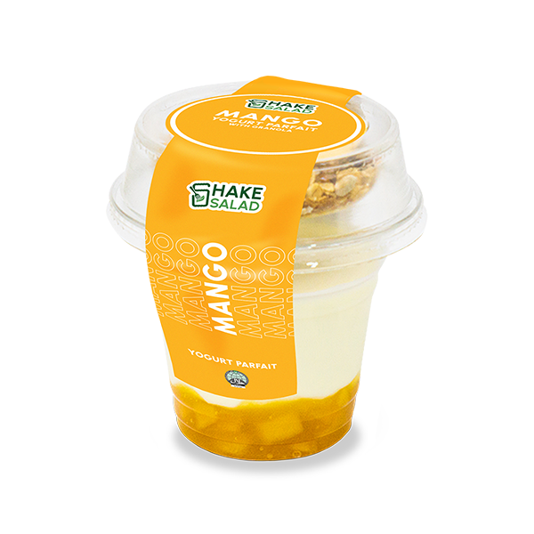 Mango Yogurt Parfait with Granola Shake Salad