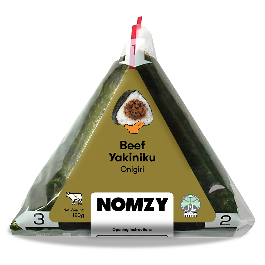 NOMZY Beef Yakiniku Onigiri – Shake Salad