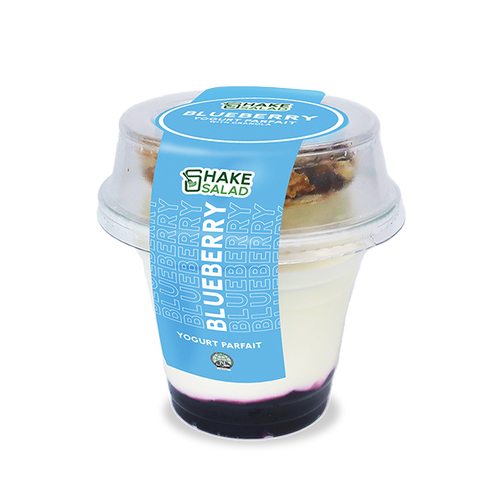 Blueberry Yogurt Parfait with Granola Shake Salad